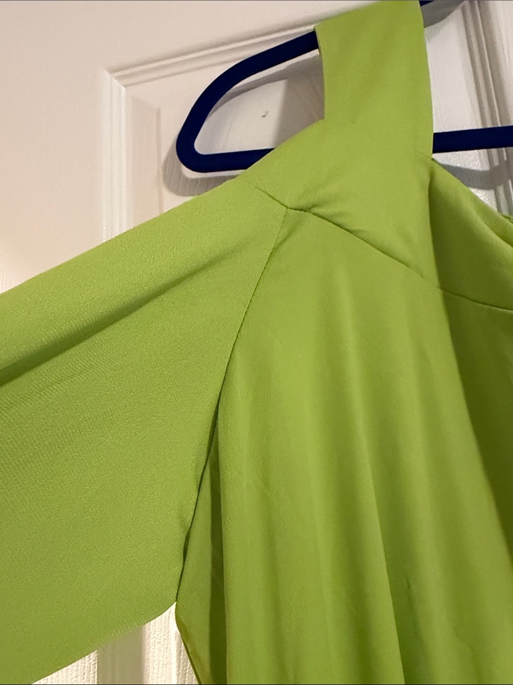 Midnight Velvet Lime Green Cold-Shoulder Tunic plus 1x - Picture 6 of 6